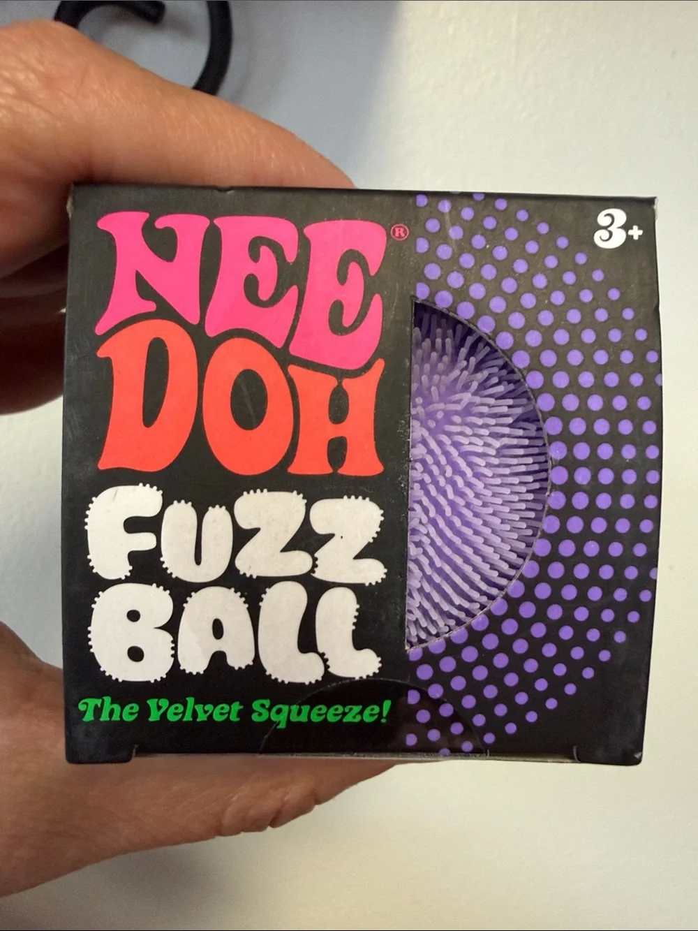 Fuzz Ball Sensory Squeeze Toy - Purple